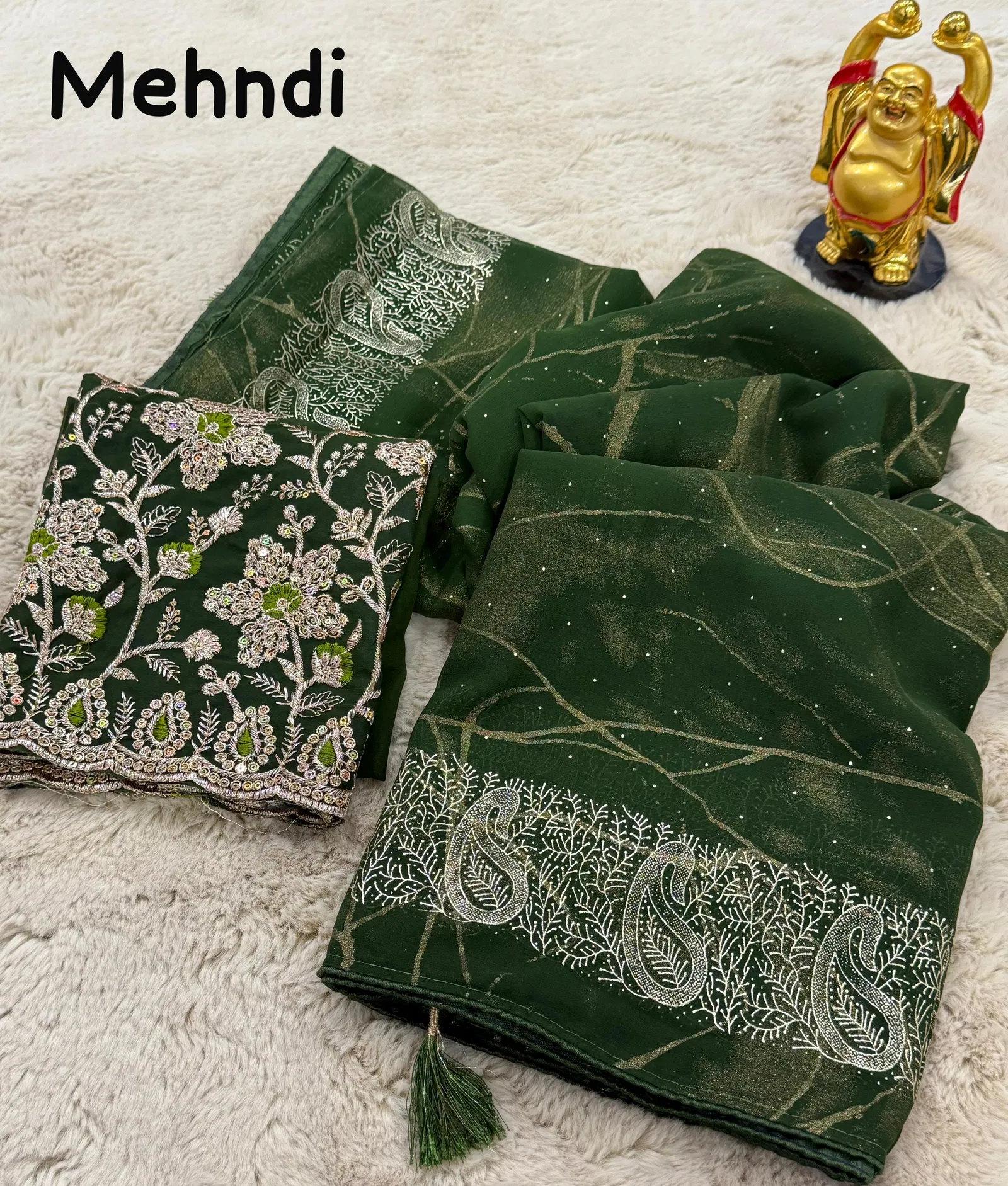 Nitya kesari Georgette Party Wear Saree Wholesale Shop In Surat